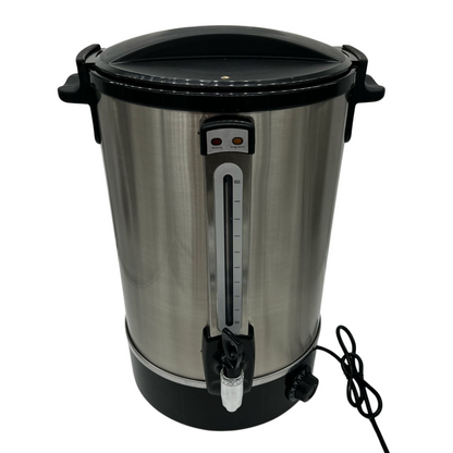 Calentador Agua Electrico Acero Inoxidable 25lts 150 Tazas Plateado